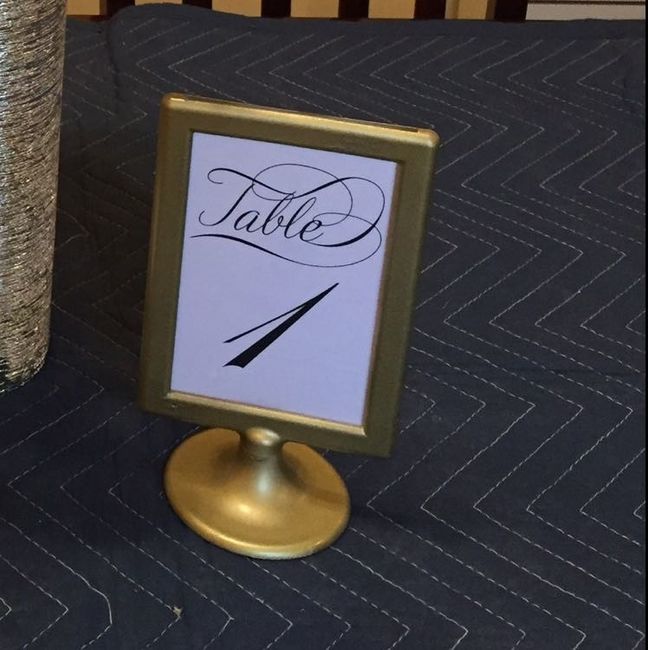 DIYers show me your framed table numbers