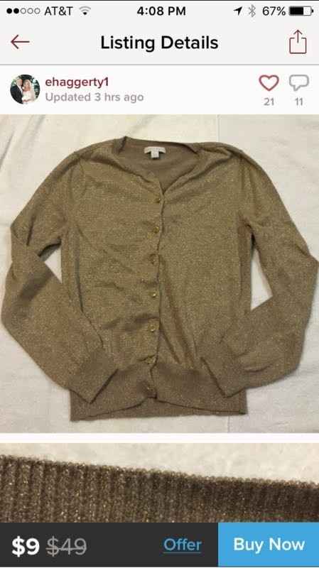 Nwr: where the F do I get a gold cardigan??