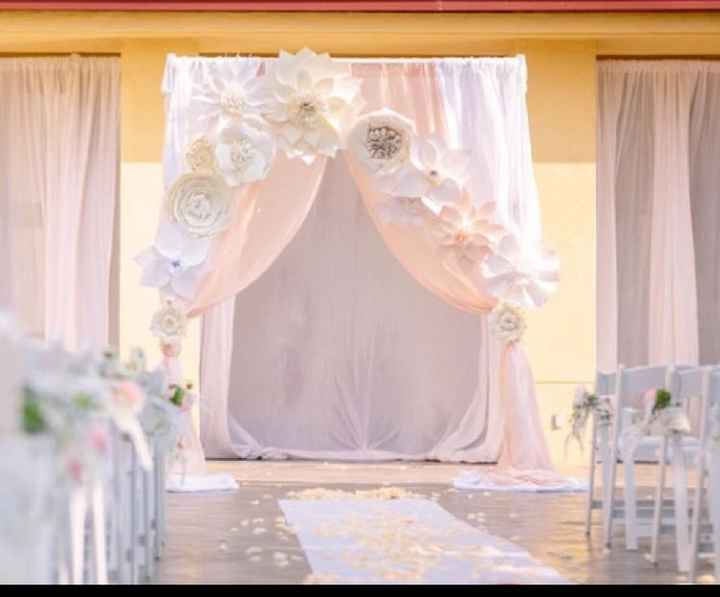 Ceremony backdrop inspo