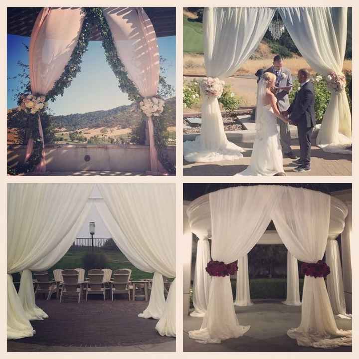 Ceremony backdrop inspo