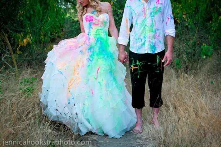 Luke Bryan's Wife's Trash the dress shoot!