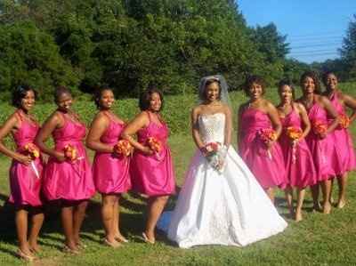 Watermelon color hotsell bridesmaid dresses