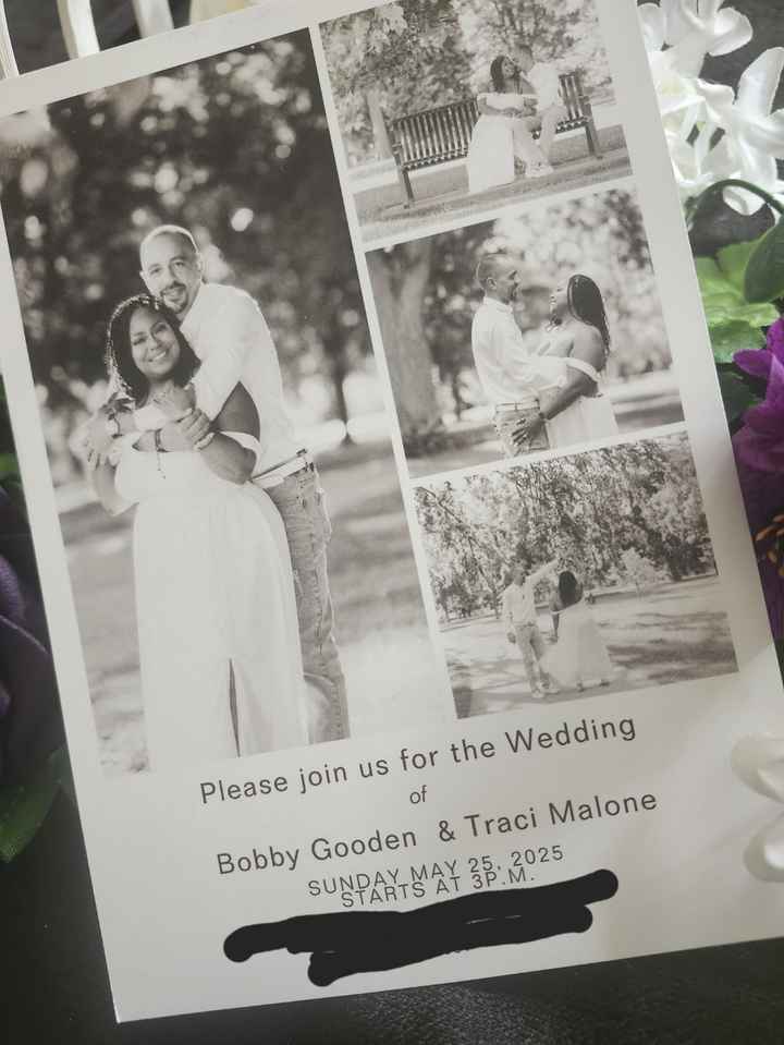 Sending  out our invitations - 1