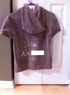 I finished my DIY wedding hoodie!