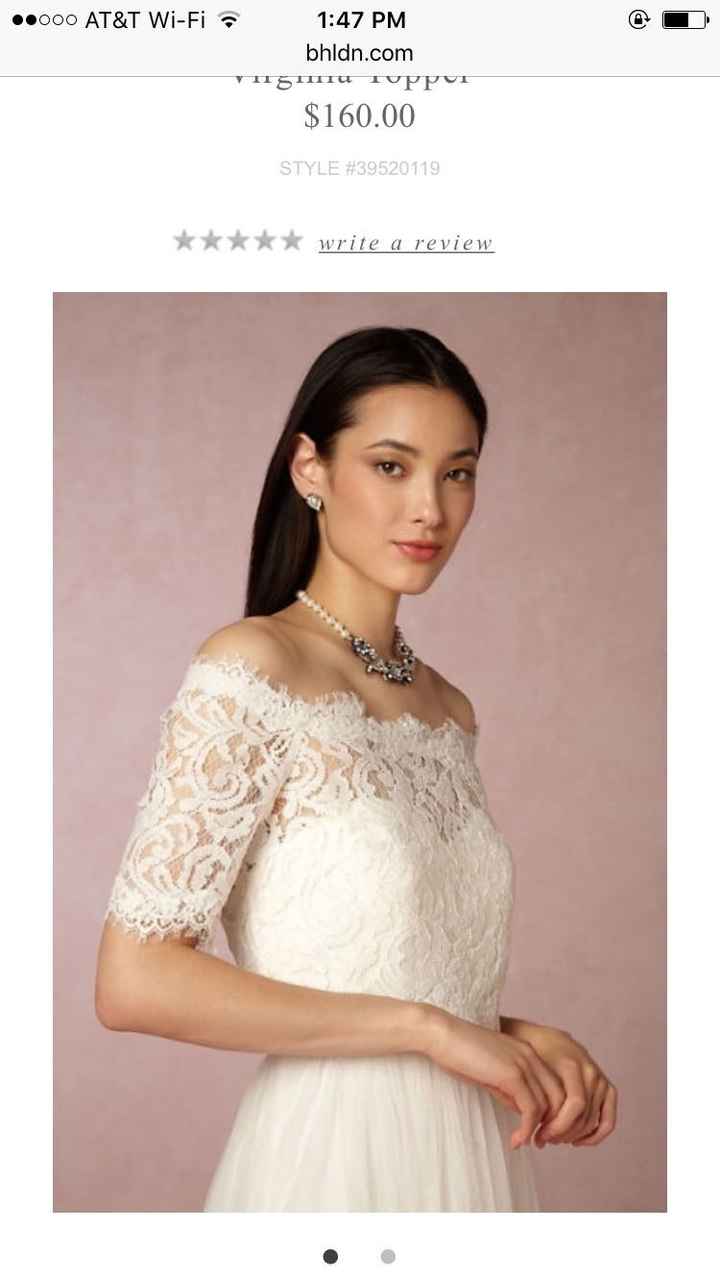 Adding sleeves to wedding dress