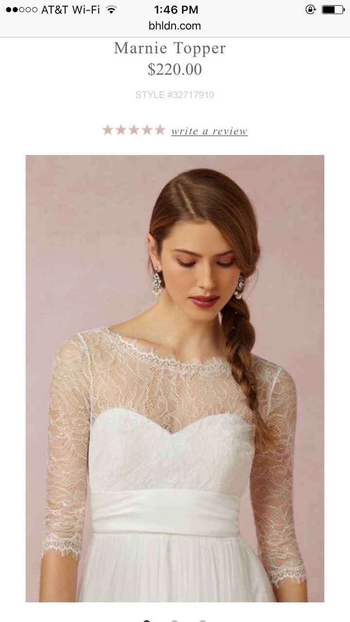Adding sleeves to wedding dress