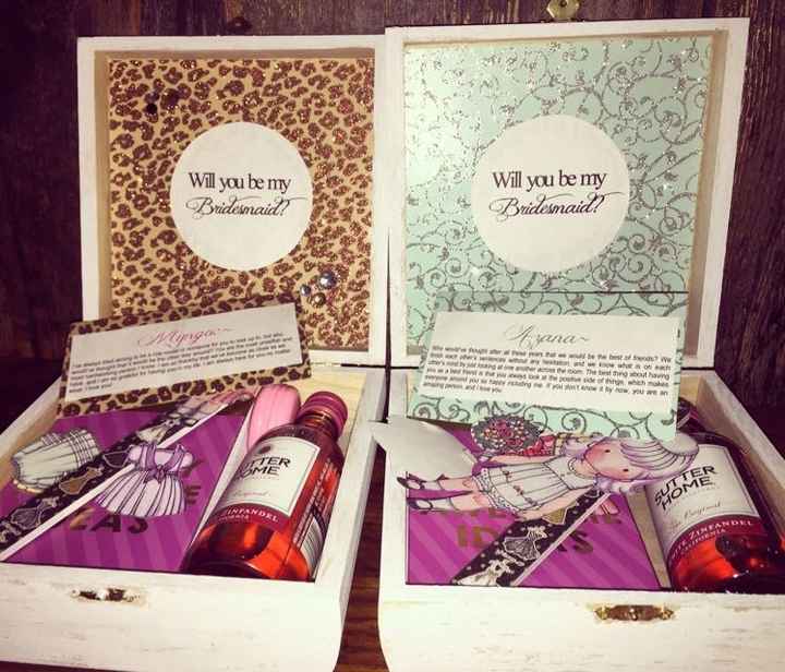 "Will you be my bridesmaid?"