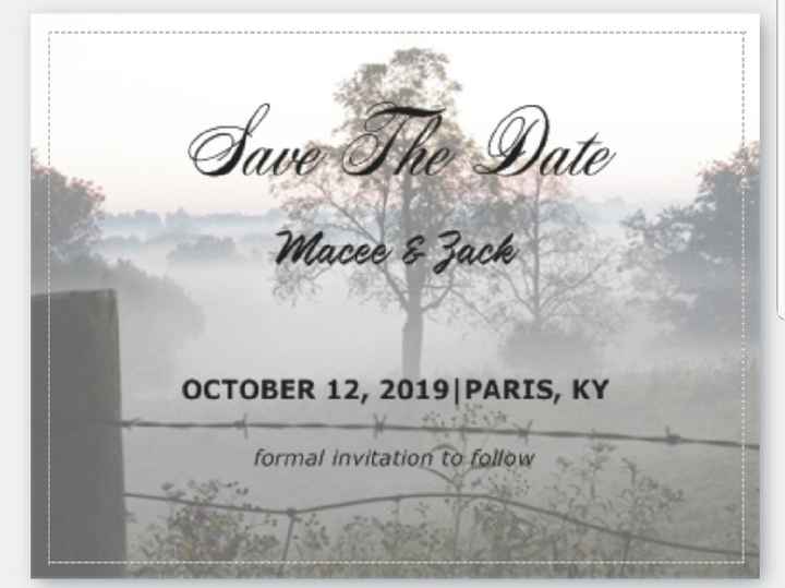 Let's see your Save The Dates! - 1