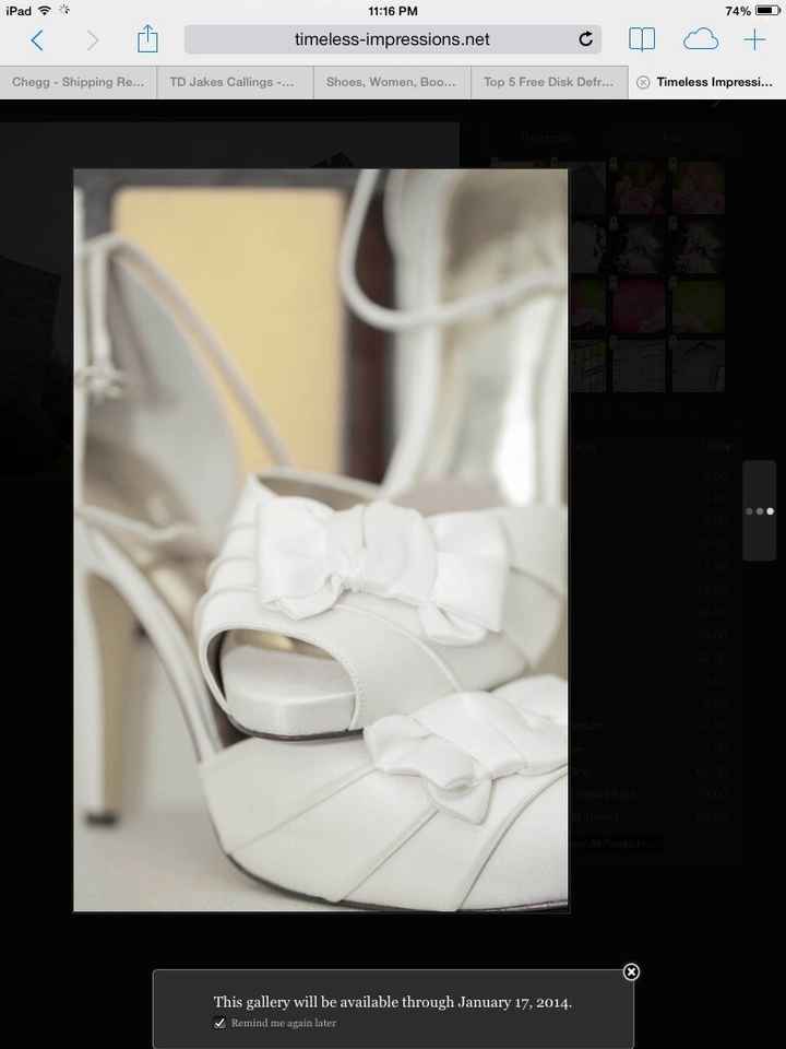Glass slipper - show me your wedding shoes!