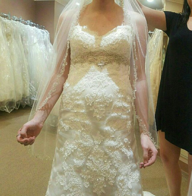 Who else loves lace?  Show off your lace dresses and/or veils! - 1