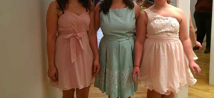 Opinions needed - mismatch dresses