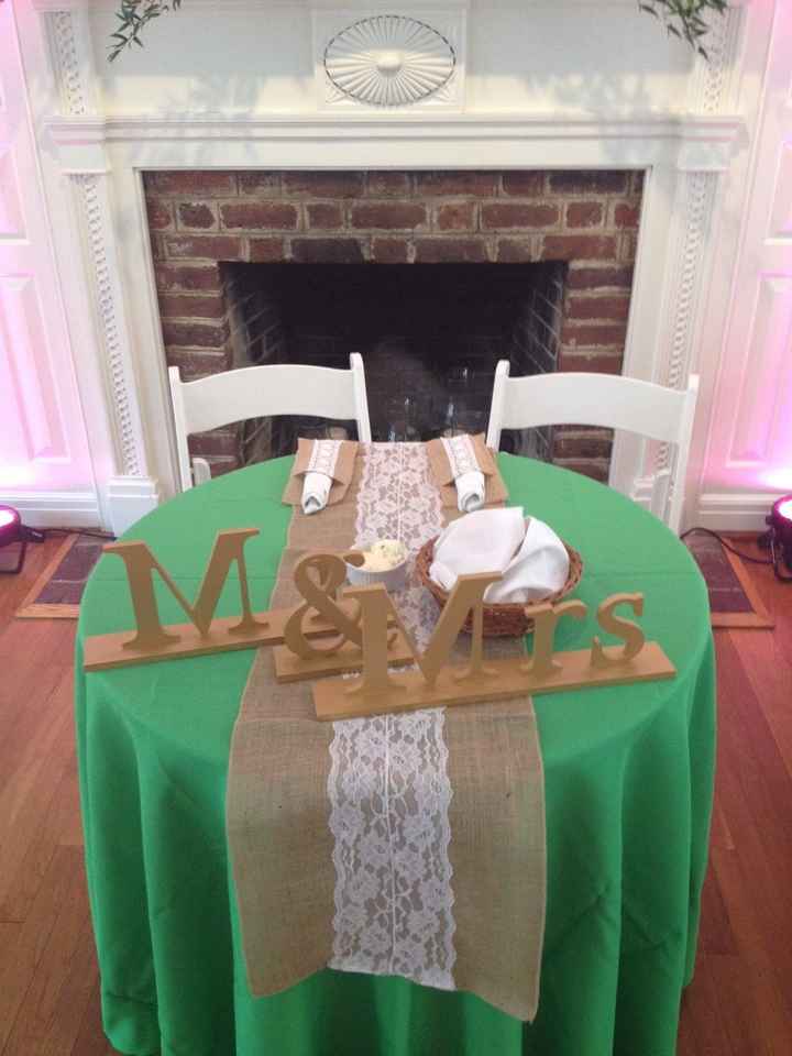 Talk to me about sweetheart tables