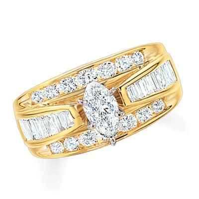 23 small diamonds, and one bigger diamond... I LOVE IT. Lets see some rings my fellow brides.