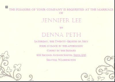 Having fun with the DIY invitations!