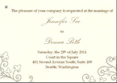 Having fun with the DIY invitations!