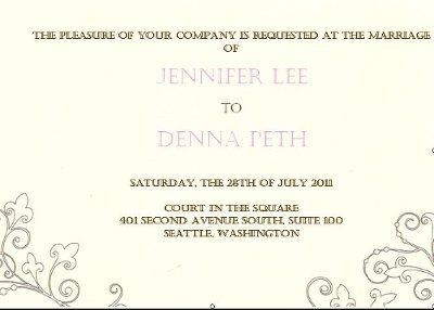 Having fun with the DIY invitations!