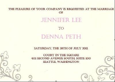 Having fun with the DIY invitations!