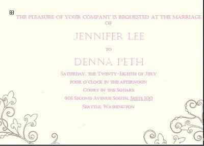 Having fun with the DIY invitations!