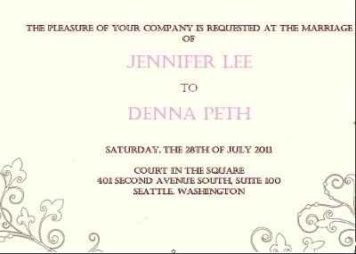 Having fun with the DIY invitations!