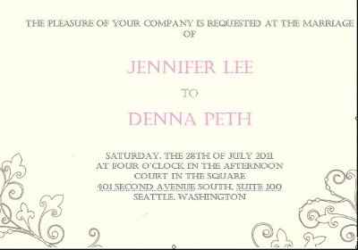 Having fun with the DIY invitations!