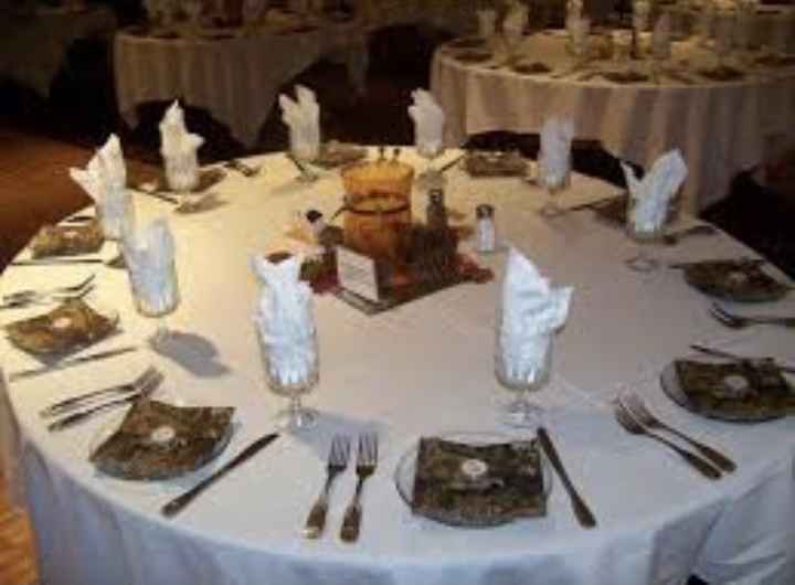 Camouflage rehearsal dinner