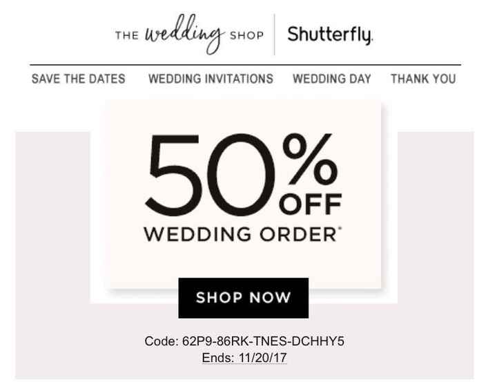 Shutterfly Wedding Sale