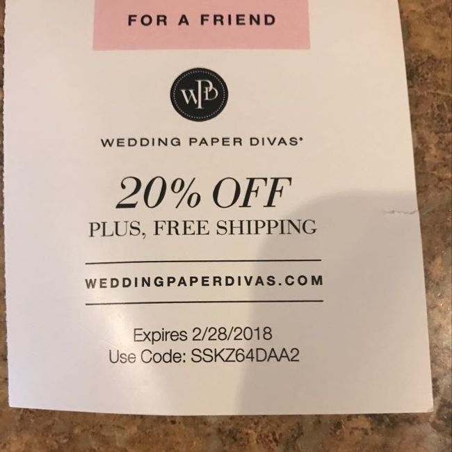 Wedding paper divas coupons?