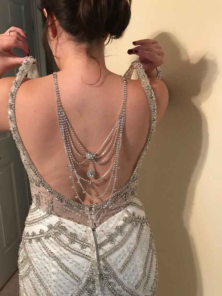 Bought this when a bridal store was going out of business and paid $20