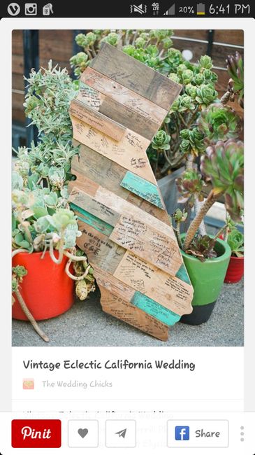 Alternative wedding guestbook