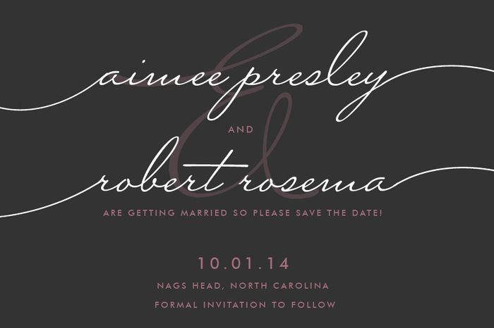 Just got my save the dates! woohooooo let me see yours!!
