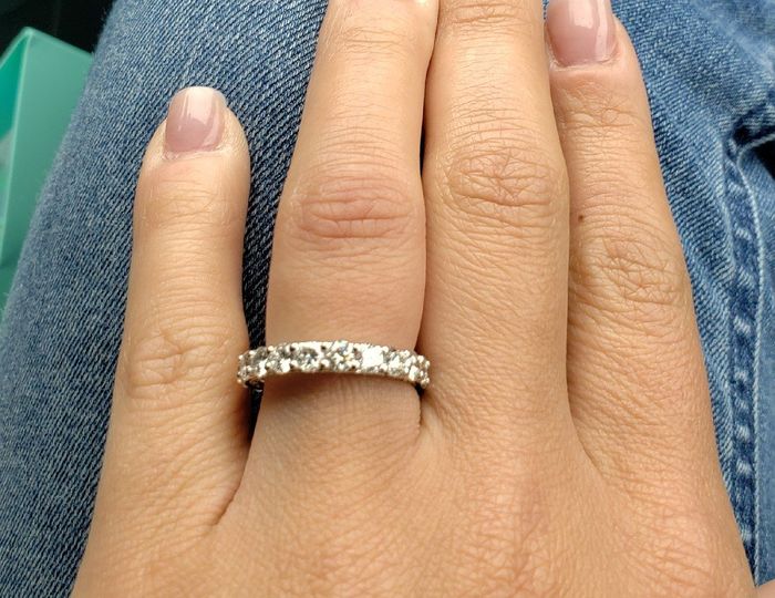 i got my wedding band! Show me your beautiful rings! 1