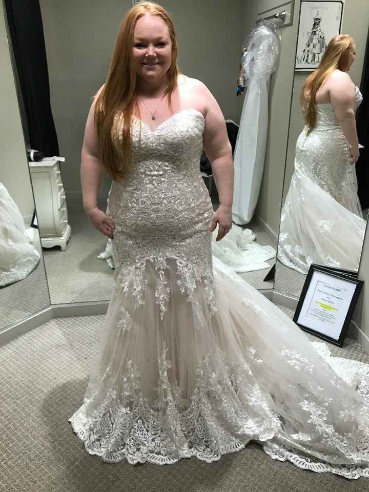 i got to try on my dress today! - 1