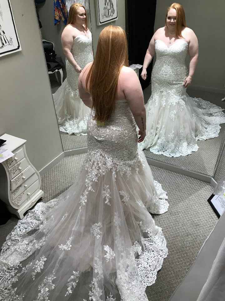 i got to try on my dress today! - 2