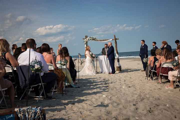 Beautiful beach ceremony 
