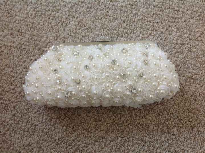What does your wedding purse/clutch/bag look like?