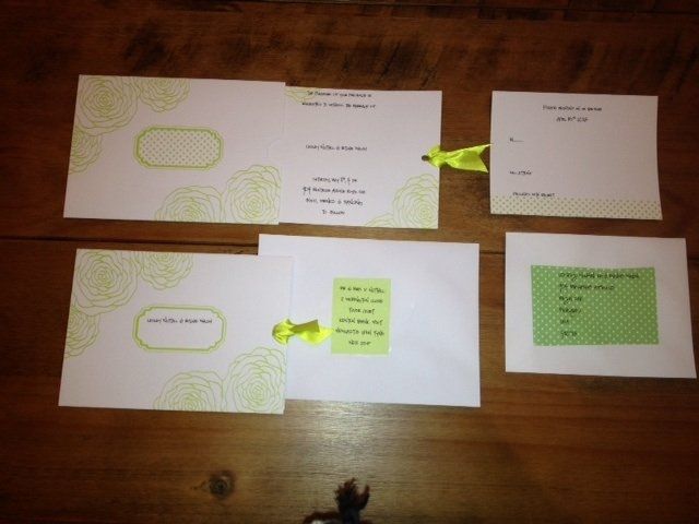 Invitations done - with pic