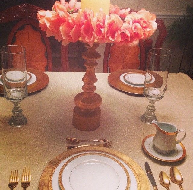 What do you think about my DIY wedding centerpiece and candle holders?