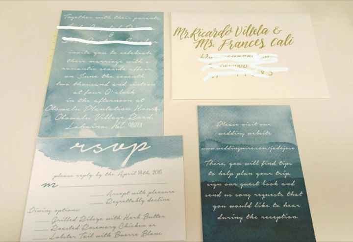 My invitations arrived today!