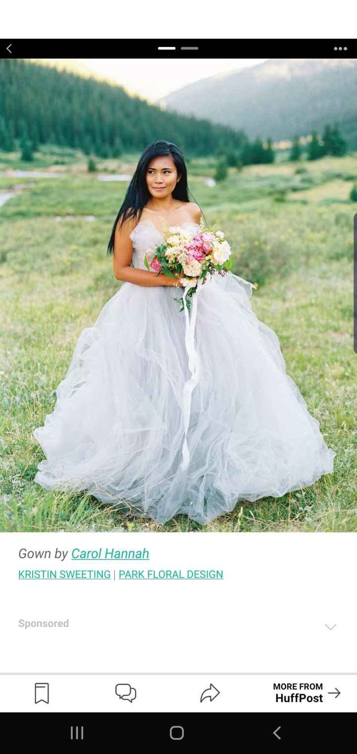 Smokey Grey Wedding Dress 2