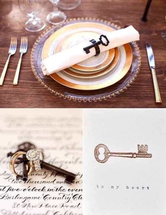 ideas with vintage or skeleton keys!