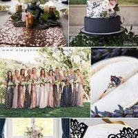 Rose Gold & Navy Blue