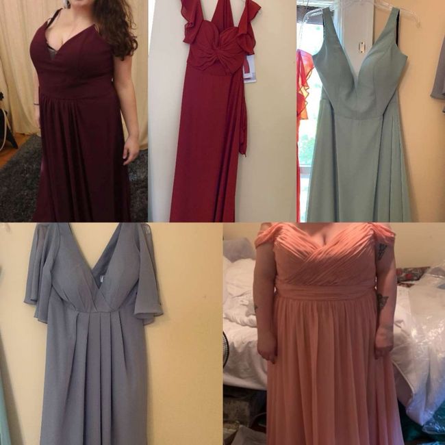 Help with bridesmaid dress color! 2