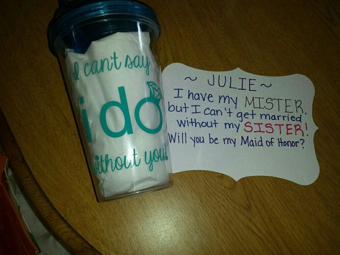 Bridesmaid proposal