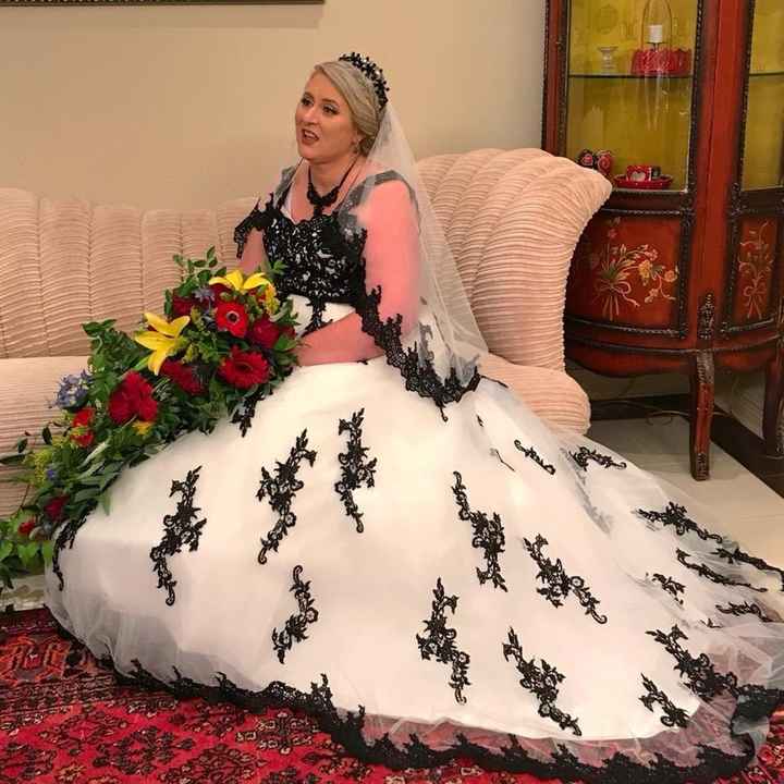 Colored wedding dress, anyone?