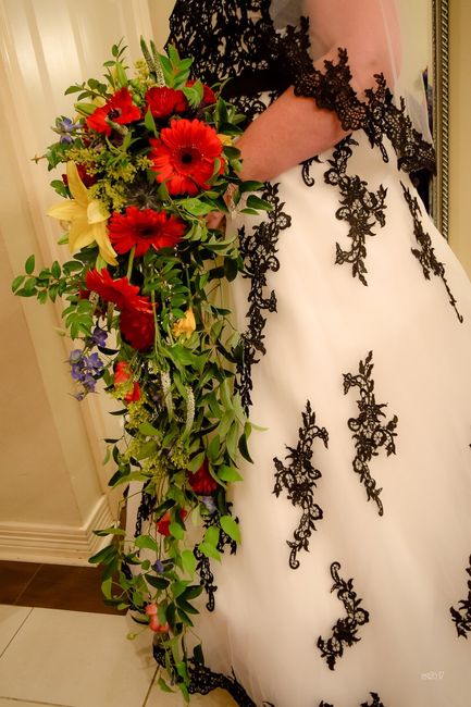 Oceankissed' cascade bouquet.