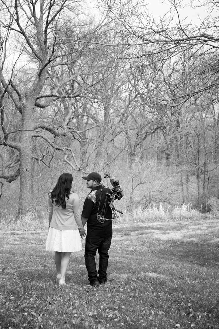 Engagement photo session "prop"