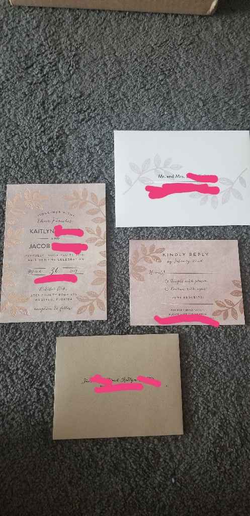 How much were your wedding invitations and Rsvps? - 1