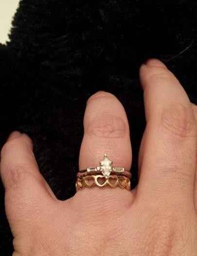 Opinions on white e-ring with gold band