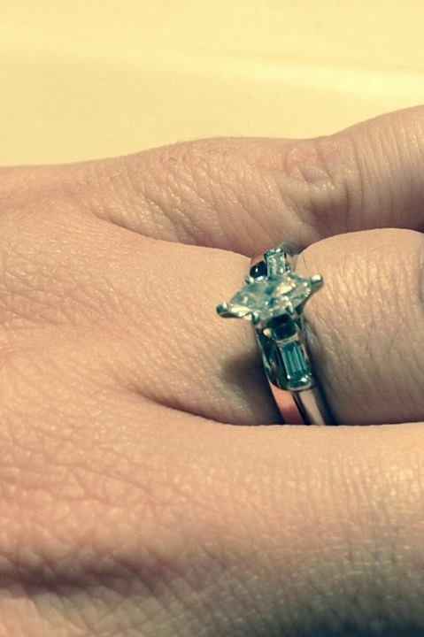 What kind of wedding band for a 3 stone engagement ring?