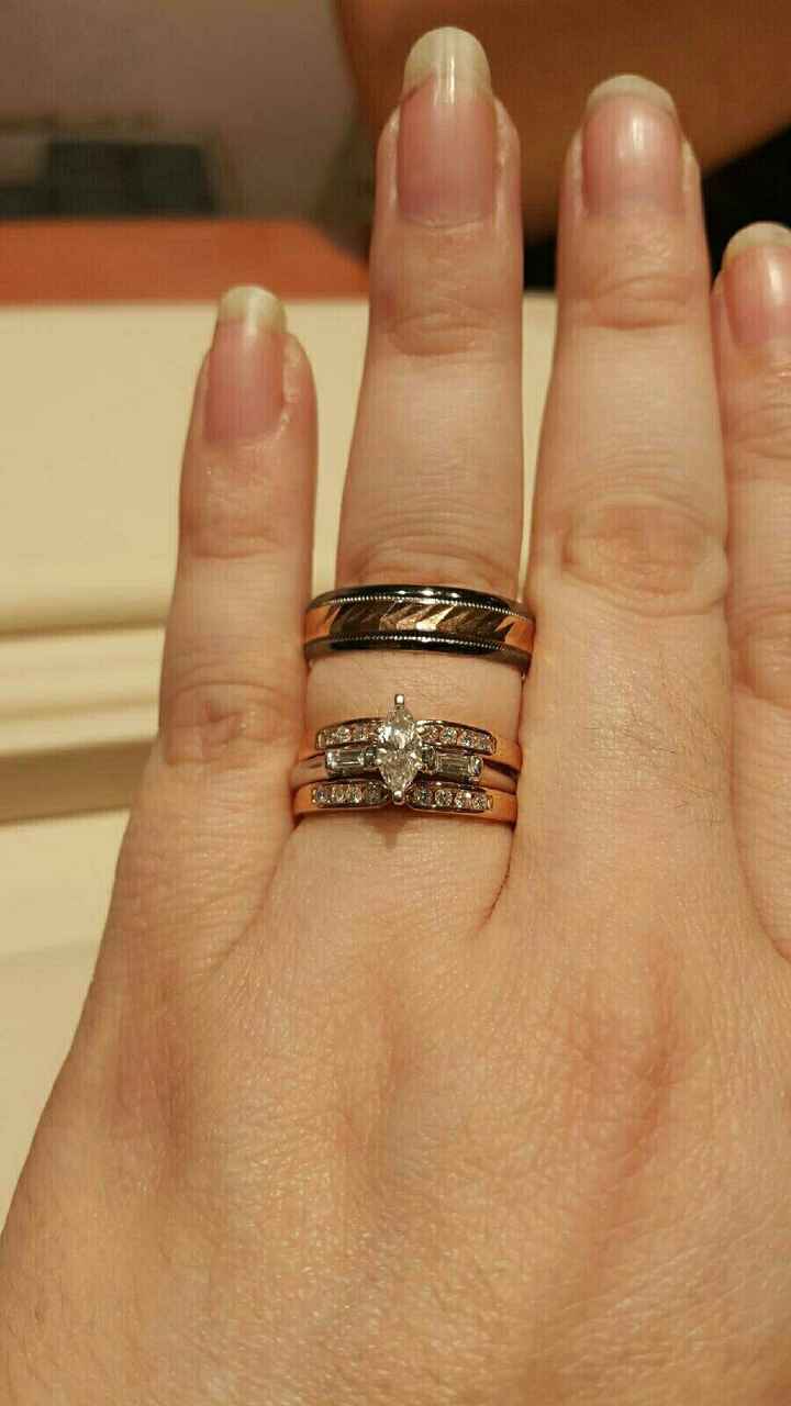 We show off our rings a lot, why not show off your grooms ring!